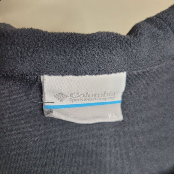 Columbia Fleece Pullover Black Quarter Zip Lightweight Womens XL - Picture 6 of 7